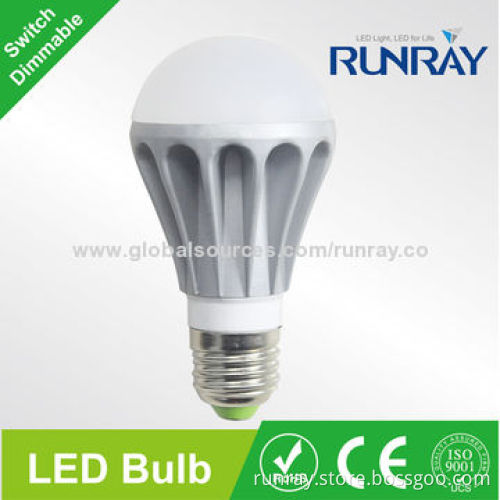 LED Globe Bulbs, 7W, E27, 85-265V AC, Epistar 5730 SMD Chip, >50,000 Hours Lifespan, Die-cast